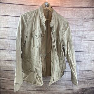 LOFT Women's Military-Style Field Jacket in Khaki